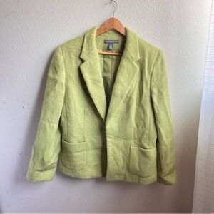 Vintage mohair Women's Light Green Blazer